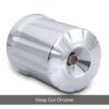 Arlen Ness Reusable Oil Filter- Deep Cut Style with Chrome Finish